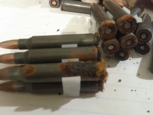 Rusted Ammo from basement